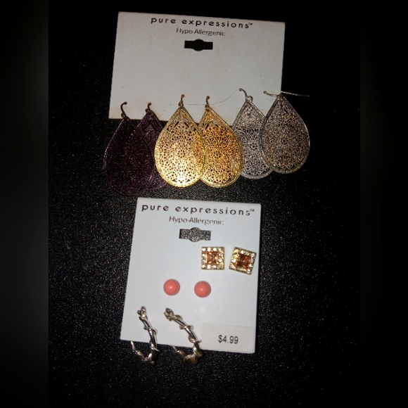 Hypoallergenic Earrings 6 pairs - Picture 1 of 1